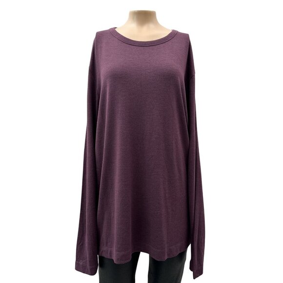 Theory Anemone Aburgine Multi Relaxed Long-Sleeve Tee Top Women XL NWT - Picture 1 of 11